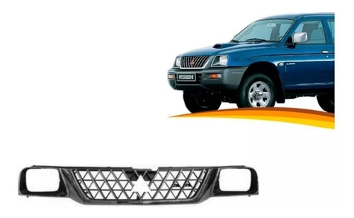 Mascara Mitsubishi L200 2004 / 2006 Negra Para Silvin