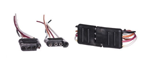 Conector 4 Vias Lineales Macho-hembra Tipo Magneto