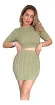 Comprar Set Conjunto Maggie Chompa Y Falda Hilo Tejido Arma Tu Look