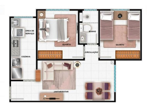 Imagem 12 de 15 de Apartamento Com 2 Dormitórios À Venda, 47 M² Por R$ 174.690,00 - Passaré - Fortaleza/ce - Ap0526