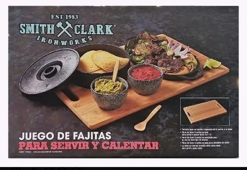 Imagen 5 de 6 de Set De Fajitas Smith & Clark Para Servir Y Calentar 8 Pzas