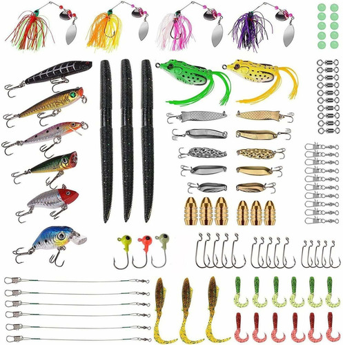 Plusinno Cebo Pesca Incluido Crankbaits Spinnerbaits Gusano