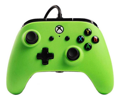 Controle joystick ACCO Brands PowerA Enhanced Wired Controller for Xbox One preto e verde