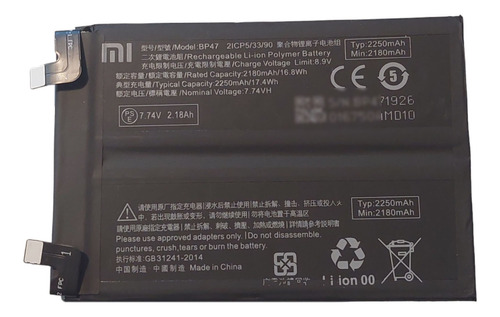 Bateria Para Xiaomi Bp47 Redmi Note 11 Pro+ 5g En Belgrano