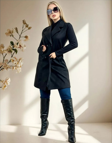 Sobretodo Piloto Saco Trench Largo Rfs