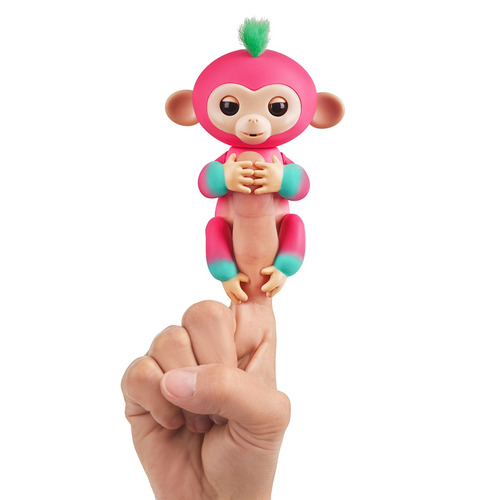 Mono Mascota Bebe Interactiva 2tone Fingerlings Melon Rosa