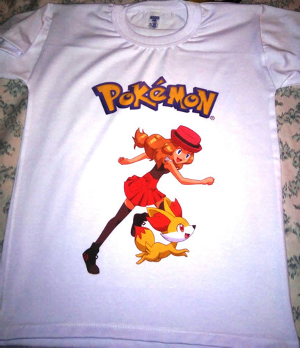 Remera Niños/as Pokemon Y Otros Personalizada Con Nombre!
