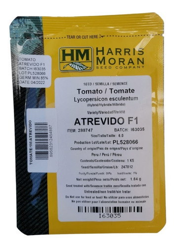 Mil Semillas De Tomate Campo Abierto Atrevido F1