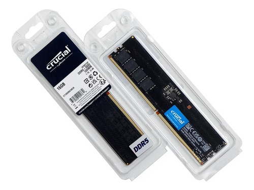 Memoria RAM Crucial Ddr5 para PC, 16 GB, 5600 MHz, CT16G56C46U5 Udimm