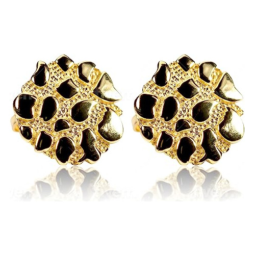 Pendientes De Oro Amarillo 14k Para Hombre