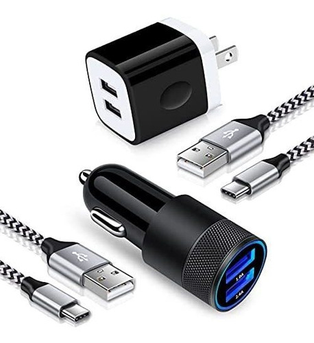 Cargador Sixsim Carga Rapida Cable Usb C 3 Ft -negro