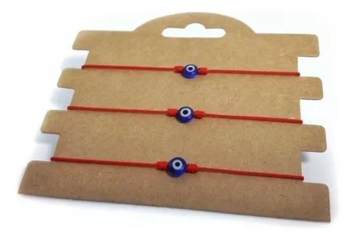 comprar Pulseras Ojo Turco Hilos Rojos Protección Amuleto (3unds)