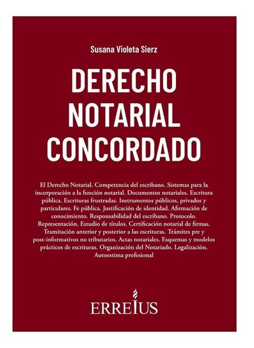 Libro Derecho Notarial Concordado - Errepar