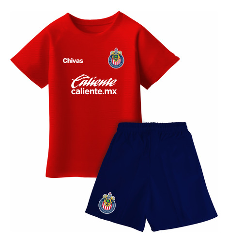 Conjunto Deportivo Infantil Playera & Short Chivas