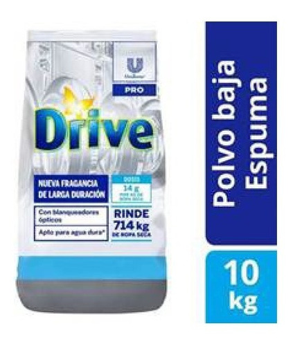 Jabon En Polvo Baja Espuma Drive 10 Kg