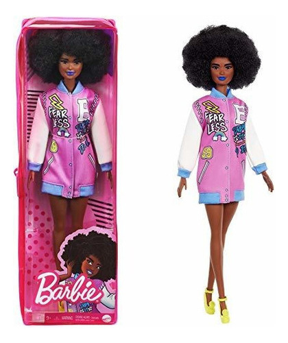 Barbie Fashionistas Doll # 156 Con Cabello Castaño Rizado 