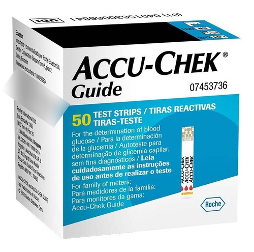 Tiras Reactivas Accuchek Guide 50 Und Producto Original