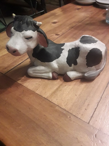 Vaca De Ceramica Adorno (Usado)