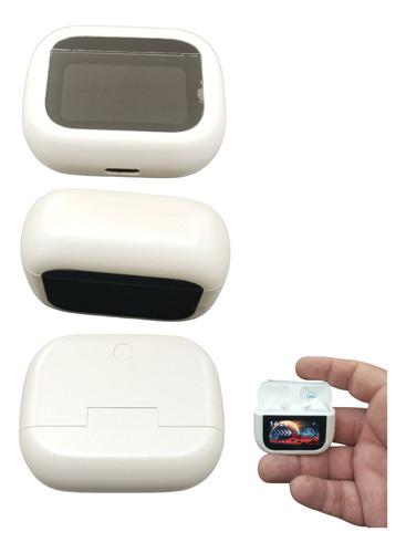 Auriculares Tws Bluetooth 5.4 Con Pantalla Táctil Blanco