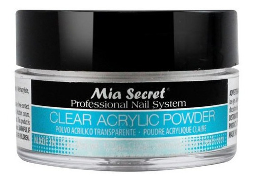 Polvo Acrilico Transparente Mia Secret 15 Ml / Uñas Esculpid