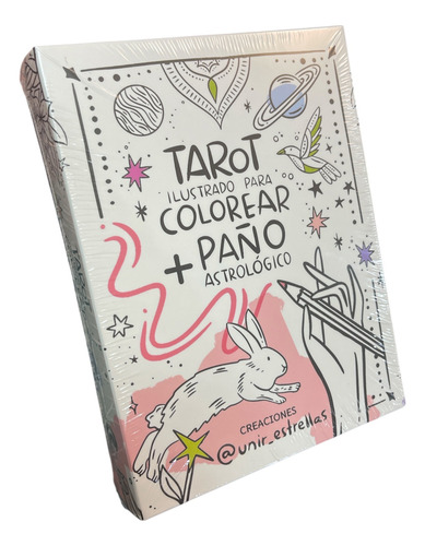 Tarot Ilustrado Para Colorear + Paño Astrologico Splash