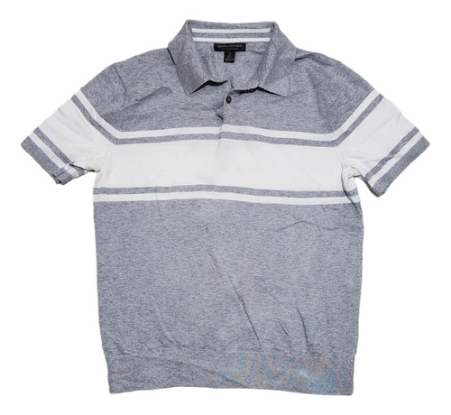 Playera Polo Banana Republic Chico S Gris Algodon Supima