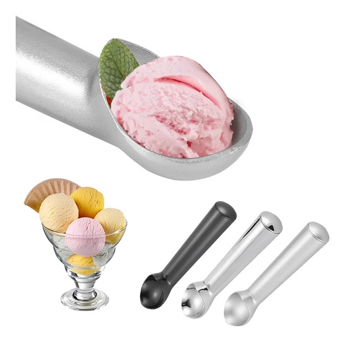 5 Pack De Cuchara Para Helado Acero Inoxidable Antiadherente