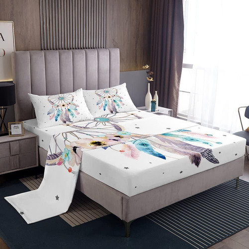 Juego De Sábanas Atrapasueños Para Cama Individual, Estilo B