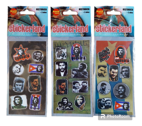 Sticker Metalizados Chicos - Che Guevara ( X 5 Unidadades)