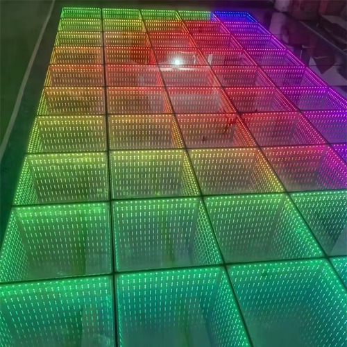 Piso Efeito 3d Infinito Led Rgb Evento Pista Dança 50 Placas 127/220v