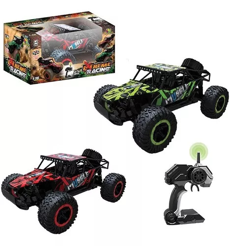 Carrinho Controle Remoto Grande Recarregavel Off Road 1/16