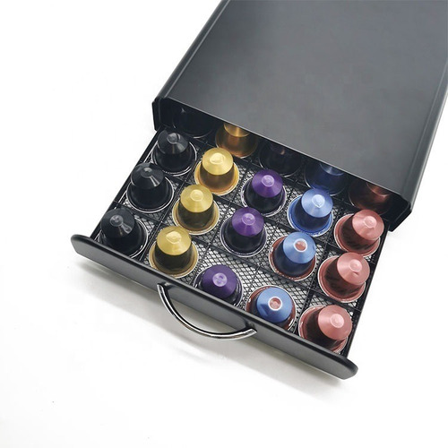 Imagen 4 de 6 de Porta Cápsulas Metálico Para Café Nespresso 50 Unidades