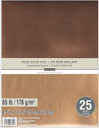 Block Recollections Rose Gold 8.5 X11  (25 Hojas)