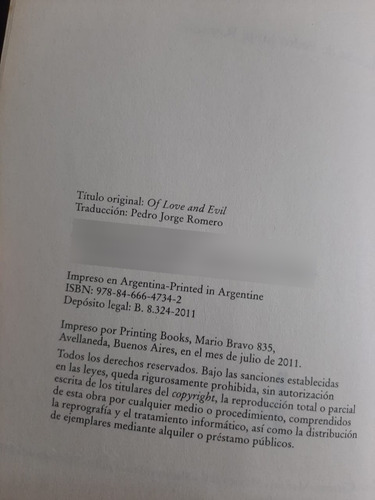 Libro La Prueba Del Angel- Anne Rice - Usado (Usado)