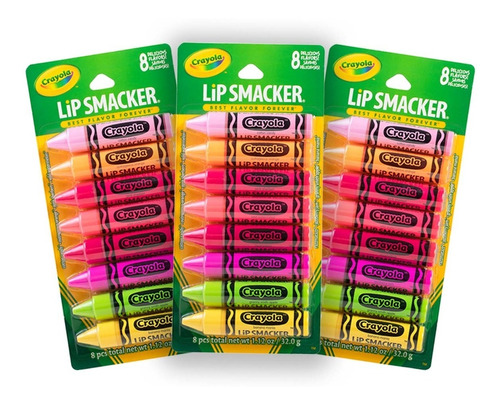 Lip Smacker - Crayola - 3 Piezas Party Pack - Bálsamo Labial