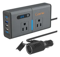 Comprar Bmk Bmk - Inversor De Corriente Bmk Para Automóvil De 200 W, Adaptador De Enchufe Para Automóvil, Cargador De Toma Dc De 12 V A 110 V, Inversor Para Automóvil Con Usb De 1.2 A Y 2.4 A, 1 Usb
