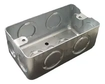 Comprar Pack X 50 Caja De Luz Rectangular 10x5 De Chapa Color Gris Para Embutir