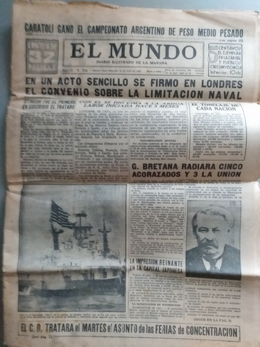 Diario El Mundo 23 De Abril De 1930