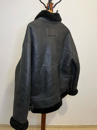 Campera Cuero Con Cordero Para Hombre (Usado)