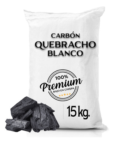 Carbón Quebracho Blanco Premium 15 Kg. Aprox.