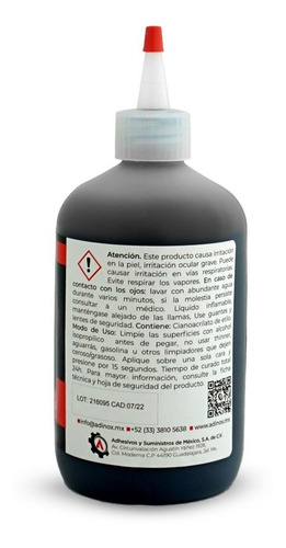 Imagen 2 de 5 de Adinox® C388, Adhesivo Instantáneo Resistente A Impactos