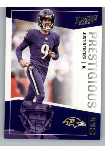 2022 Panini Prestige Prestigious Pros 19 Justin Tucker Balti