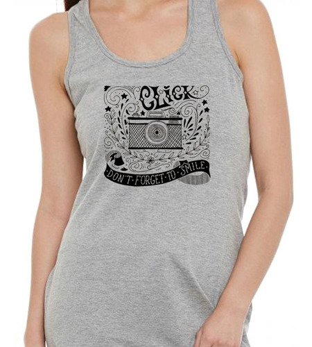 Musculosa Click Dont Forget To Smile Pictures