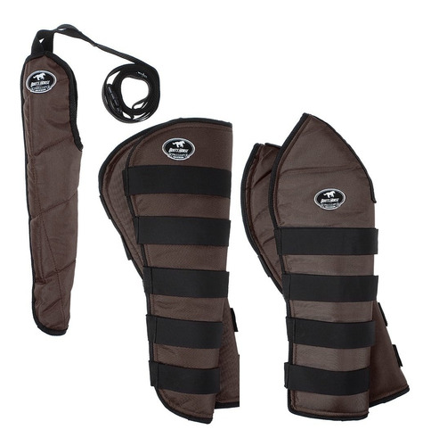 Kit Protetor De Viagem Longo Boots Horse Marrom 25862