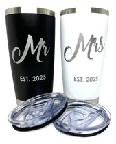 Comprar Termos Boda Bride Mr Mrs Groom Novios Tipo Yeti 2 Piezas