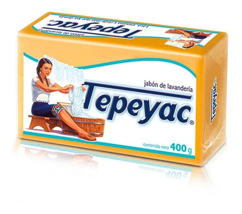 Caja Jabón De Lavandería Tepeyac En Barra Amarillo 25 Pzas