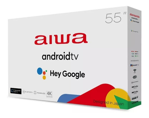 Imagen 1 de 3 de Smart Tv Aiwa 55 Pulgadas Android Tv