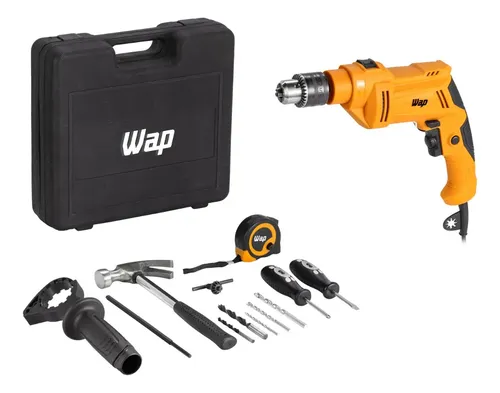 Parafusadeira e Furadeira de Impacto Wap WF 700K10 W2