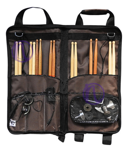 Capa Bag Porta Baqueta - B40-m Nylon - Pronto ENVIO (nbags) Cor Marrom Café