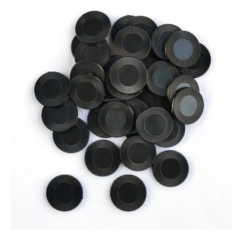 200 Fichas Didácticas Escolar De Plastico Negro Y Naranja